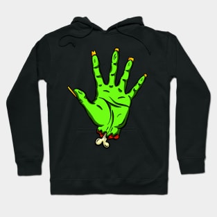 Zombie Undead Cut off Hand Hello Cartoon Hoodie